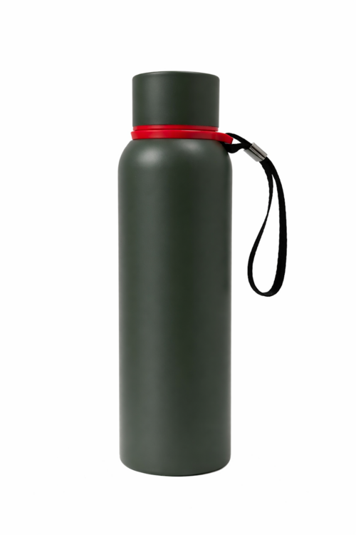 Olive Green Matte Water Bottle